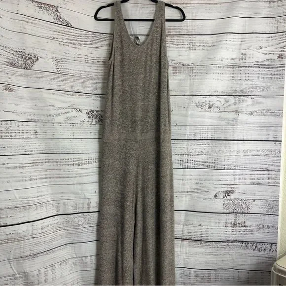 Saturday Sunday By Anthropologie jumpsuit Womens Large Cloud Fleece Romper - Picture 6 of 12